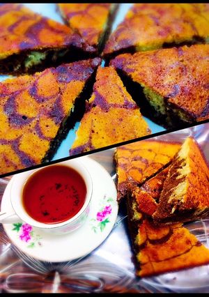 عکسی از دستور كيک زبرا