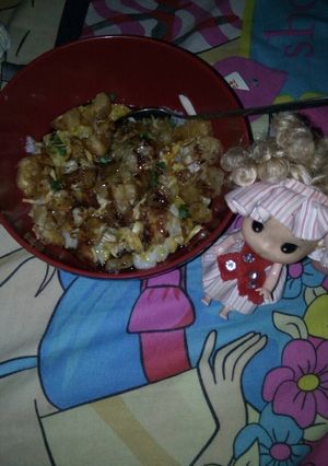 Foto resep Bubur ayam tanpa kuah