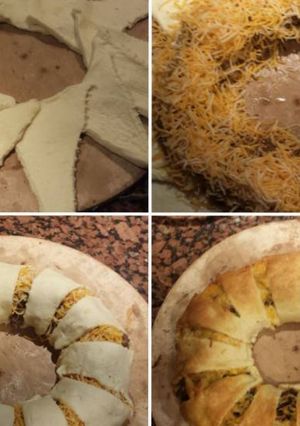 A picture of Cheesy Beef Crescent Ring.