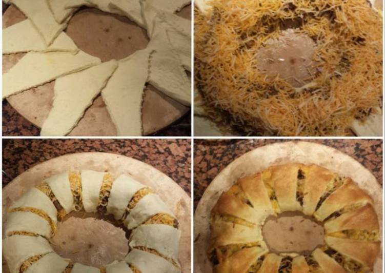 Step-by-Step Guide to Prepare Quick Cheesy Beef Crescent Ring