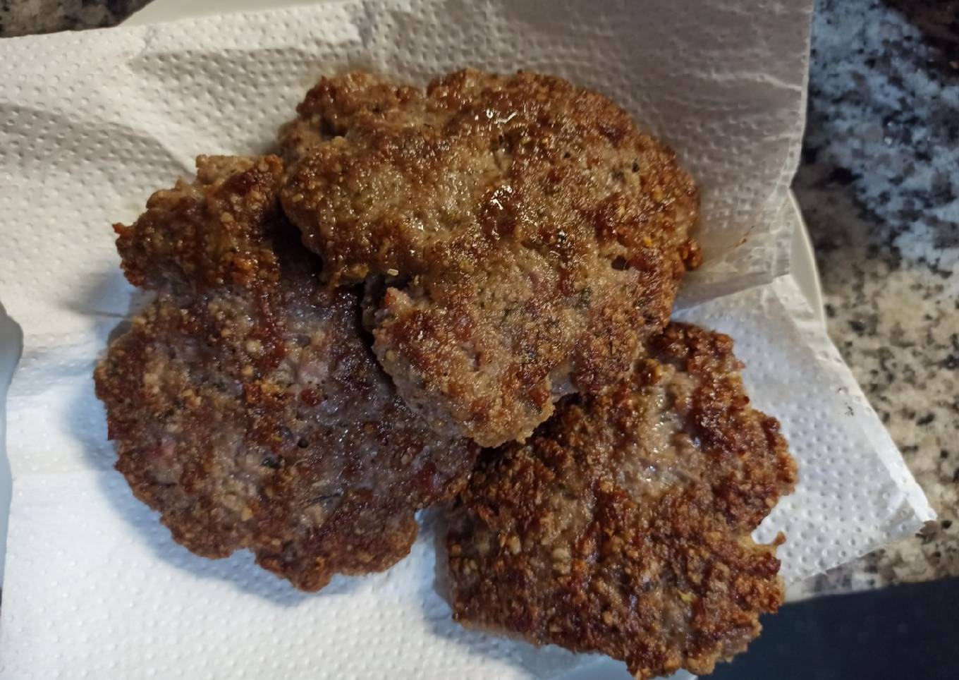 Hamburguesas de carne picada y avena