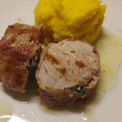 A picture of Miale alla romana pork fillet with sage and pancetta.