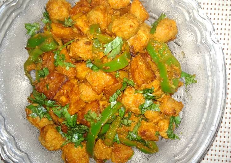 Easiest Way to Prepare Homemade Soya badi chilli paneer