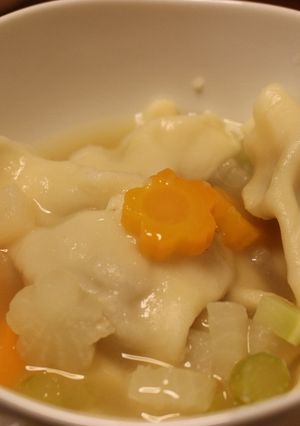 Une photo de Ravioli asiatique au foie gras