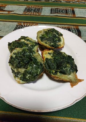 Una foto de Bocaditos de espinaca y queso, al horno