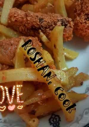 عکسی از دستور چیکن استیریپس😍🍗