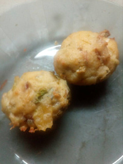Una foto de Muffins de verdura y panceta