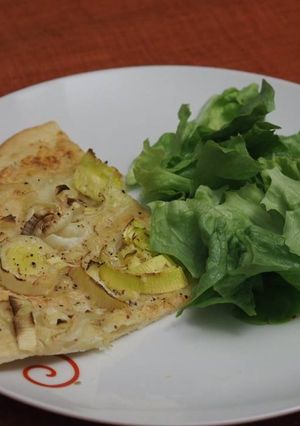 Une photo de Pizza Poireaux Chèvre