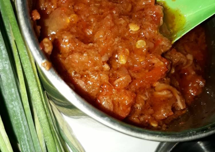 Resep Sambal Lalapan Huweehhh 😱, Lezat Sekali