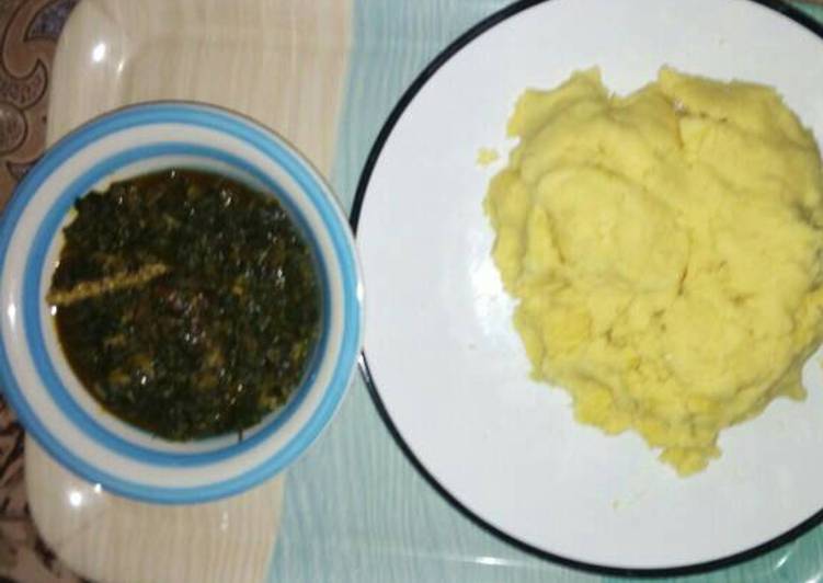 Affang soup and tuwo(swallow)