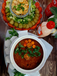عکسی از دستور سوپ جو پرک