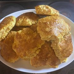 A picture of Irregular shaped scones.