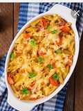 معكرونة بجبن موتزاريلا 😋😋😋
