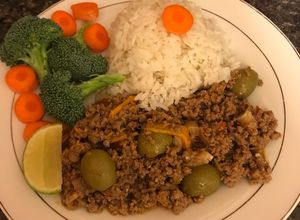 Una foto de Picadillo a la cubana