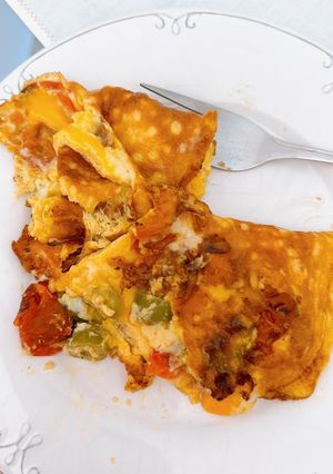 Foto de Omelete com tomate confiti