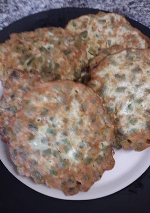 Una foto de Tortitas de ejotes con huevo 😋