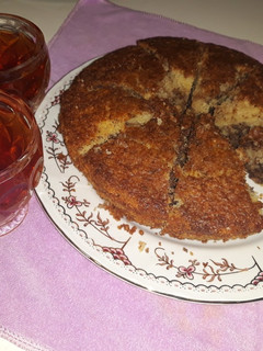 عکسی از دستور کیک اسفنجی دو رنگ