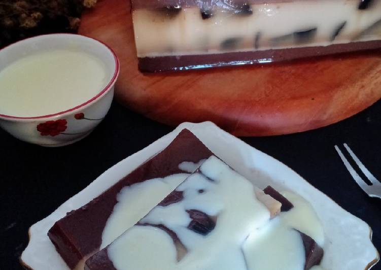 Resep Puding Cincau Tiga Lapis | Bahan Membuat Puding Cincau Tiga Lapis Yang Enak dan Simpel