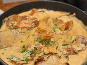 A picture of dijon cream sauce