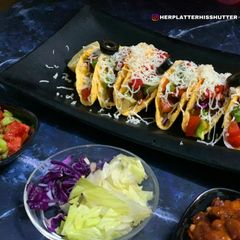 A picture of Vegetarian Beans Tacos.