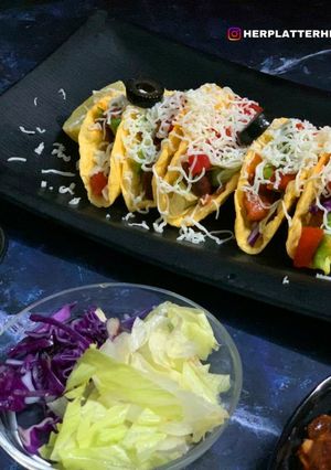 A picture of Vegetarian Beans Tacos.