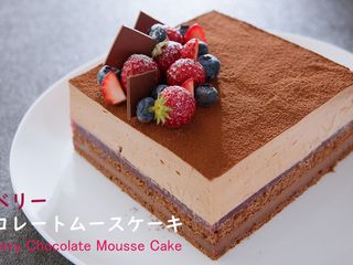 Raspberry Chocolate Mousse Cake