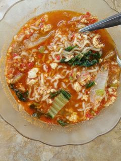 Foto resep Mie kare kuah pedas