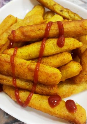 عکسی از دستور سیب زمینی متری🥔😋😋