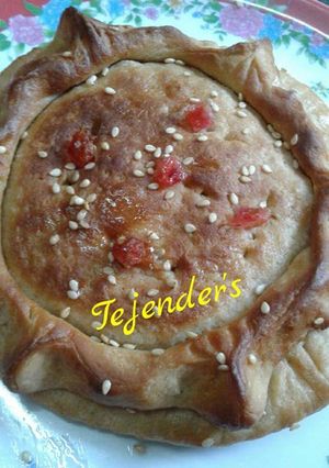A picture of Dil pasand/dil khush /tutti-frutti stuffed oats & wheat bread.