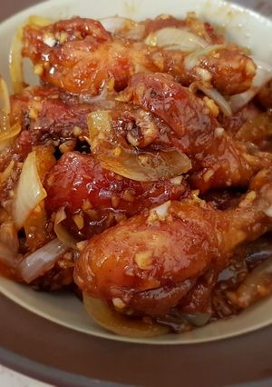 Foto resep Ayam goreng saus Inggris