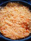Arroz con chile morrón y zanahoria 🥕