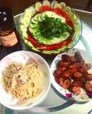 Mì Ý sốt kem tươi thịt nguội