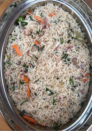 A picture of Quick and easy fried rice.