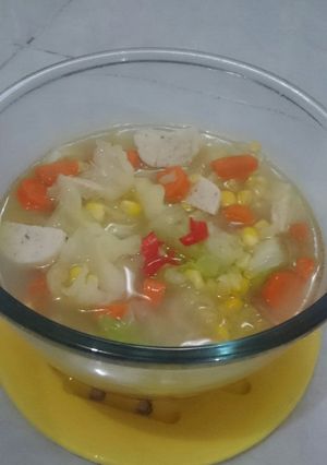 Foto resep Tumis Kubis Jarwo Base (Kubis, jagung wortel & baso seafood)