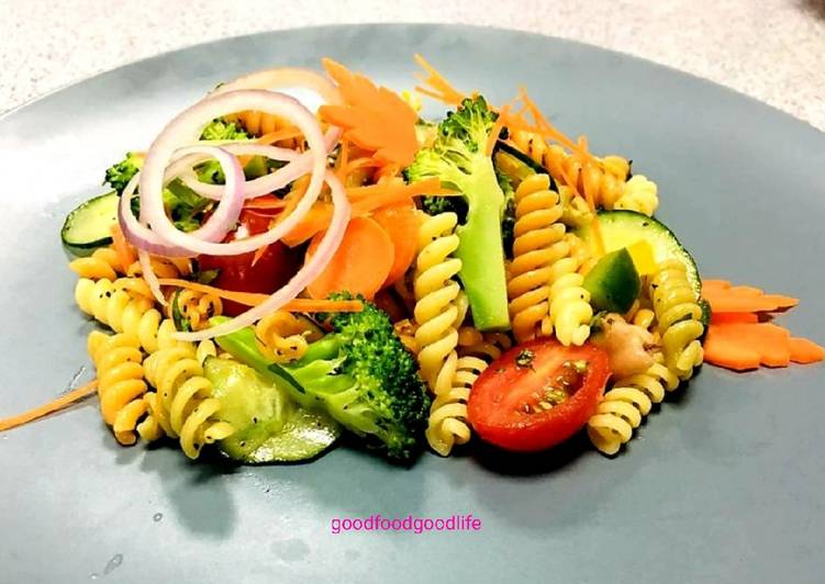 Easy Way to Make Super Quick Cold Pasta salad… #saladcontest
