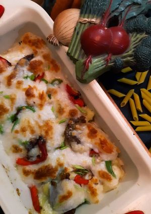 A picture of Baked Chicken Pasta.