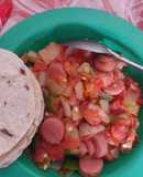 Mexican-Style Sausages with Tomato Purée🍅😋😋