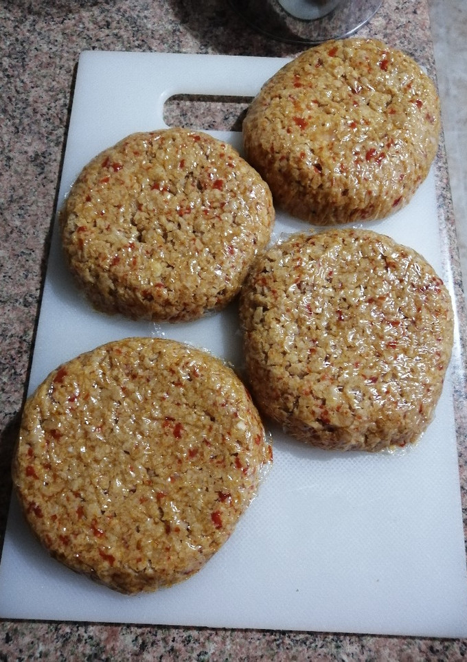 Una foto de Hamburguesa vegana