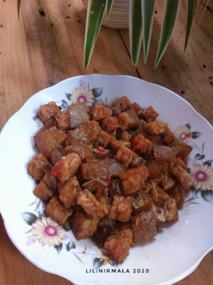 Foto resep Oseng kikil tempe kecap