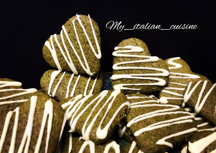 Biscotti al tè matcha e cioccolato bianco