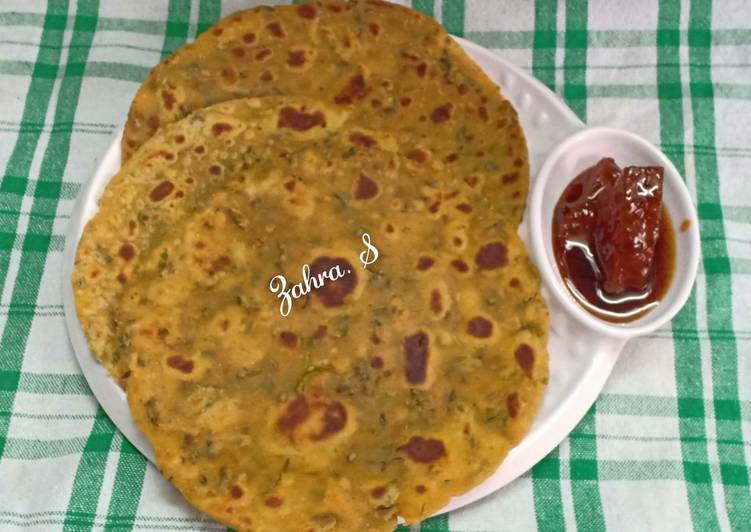 Recipe of Homemade Fresh Methi Paratha