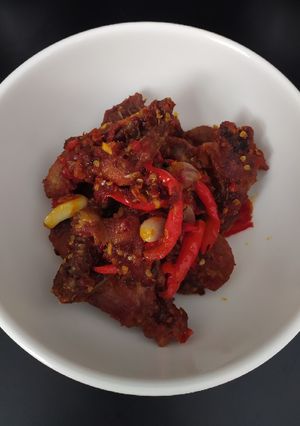 Foto resep Ayam Goreng Balado Merah