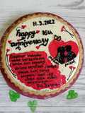 Giant Strawberry Cheese Tart (My Wedding Anniversary)