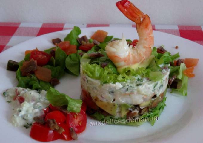 Avocat aux crevettes et truite fumée -LIGHT-