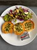 Salad Sayur Dressing Olive Oil with Garlic Bread