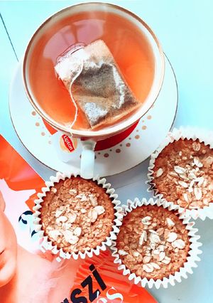 Banános-zabpelyhes muffin recept fotója