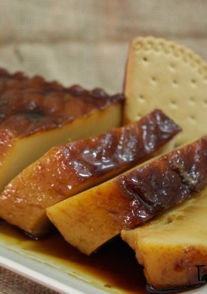 Una foto de Flan de galletas