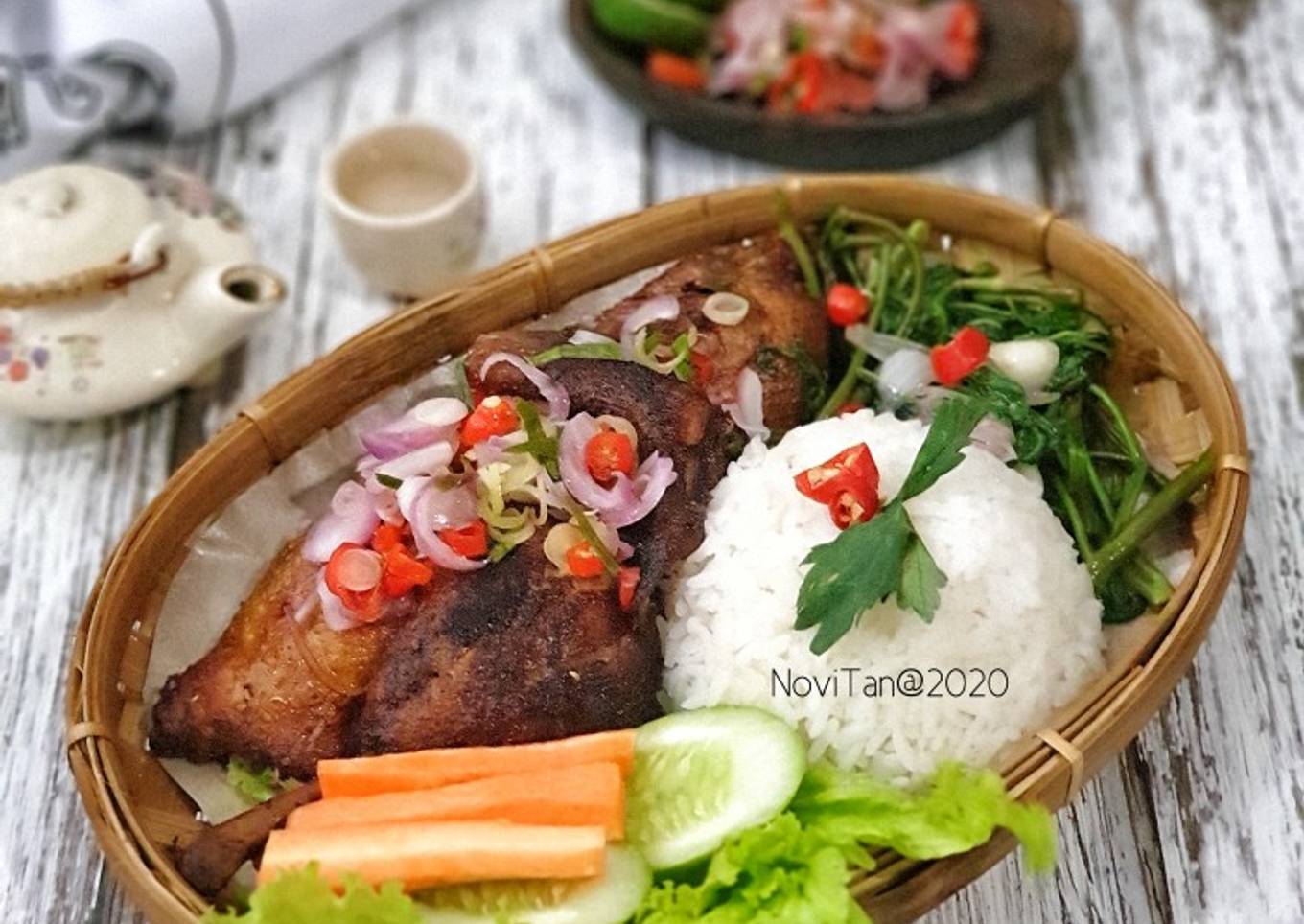 140. Bebek Bengil Sambal Matah / Dirty Duck Khas Bali