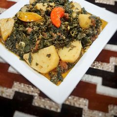 A picture of Aloo Methi.