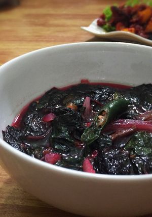 Foto resep Tumis Bayam Merah